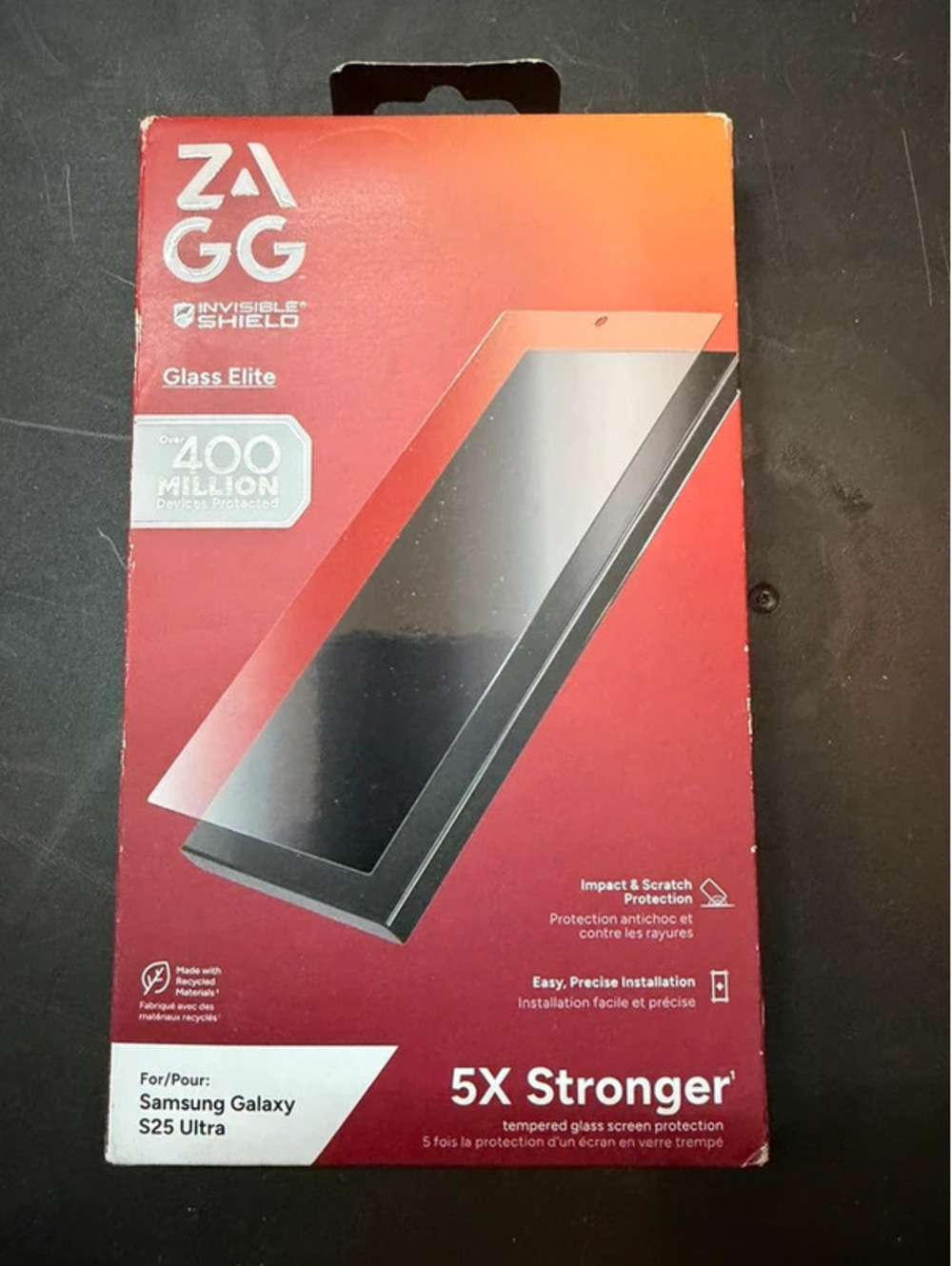 ZAGG InvisibleShield Glass Elite Screen Protector Samsung Galaxy S25 Ultra New